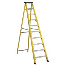 Sealey FSL10 Fibreglass Step Ladder 9-Tread EN 131