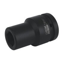 Sealey IS124D Impact Socket 24mm Deep 1"Sq Drive