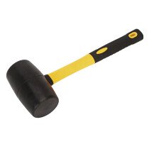 Sealey RMB200 Rubber Mallet Fibreglass Shaft .91kg (2.0lb)