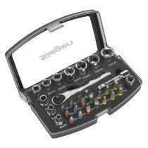Sealey S01036 Socket & Bit Set 30 Piece 1/4" Drive