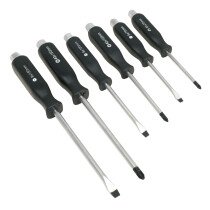 Sealey S0535 Screwdriver Set Hammer-Through 6pc