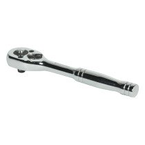 Sealey S0704 Ratchet Wrench 1/4"Sq Drive Pear Head Flip Reverse