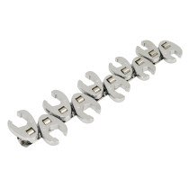 Sealey S0845 Crows Foot Wrench Set 10pc Flare Nut 3/8"Sq Drive Metric
