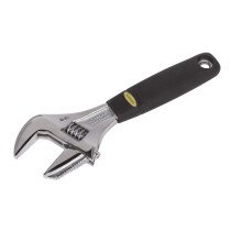 Sealey S0854 Adjustable Wrench 200mm (8") with 40mm Extra Wide Jaw Capacity