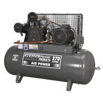 Sealey SAC32775B Compressor 270ltr Belt Drive 7.5hp 3 Phase 415V