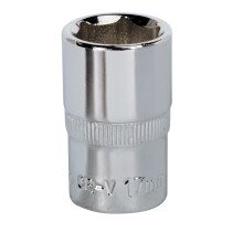 Sealey SP1217 WallDrive® Socket 17mm 1/2"Sq Drive Fully Polished