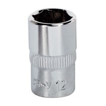 Sealey SP3812 WallDrive® Socket 12mm 3/8"Sq Drive Fully Polished