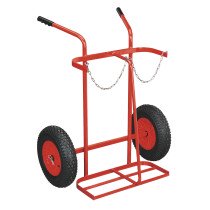 Sealey ST28P Welding Bottle Trolley with Pneumatic Tyres