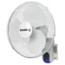 Sealey SWF16WR Wall Fan 3-Speed 16" with Remote Control 230V