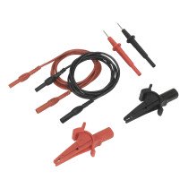 Sealey TATL Automotive Test Lead & Crocodile Clip Set 6 Piece