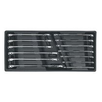 Sealey TBT01 Tool Tray with Combination Wrench Set 13pc Metric