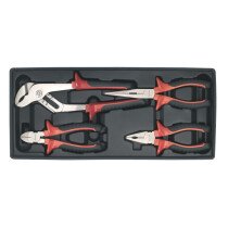 Sealey TBT02 Tool Tray with Pliers Set 4pc