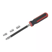 Sealey VS063 Flexible Hose Clip Nut Driver Set 4pc 5, 6 & 7mm