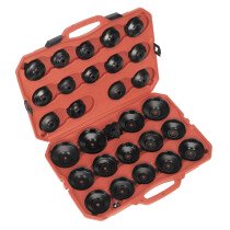 Sealey VS7006 Oil Filter Cap Wrench Set 30 Piece
