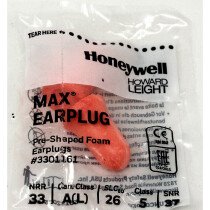 Howard Leight Max 33 011 61 MAX1 Bell-Shaped Ear Plug (Box of 200 Pairs)