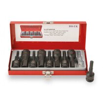 ISS SET08MHDM 9 Piece Metric 1/2" Drive Male Hexagon Impact Driver Set