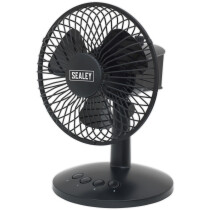 Sealey SFF6USB 150mm Oscillating 3-Speed USB Desk Fan