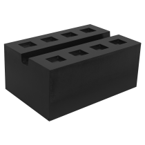 Sealey SJBEX.A03 Slotted Rubber Support Block for Viking Jacking Beams 80mm