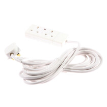 SMJ SMJF2W5MP Extention Lead 2 Sockets 5 Metre 13mp Neon