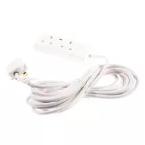 SMJ SMJF2W5MP Extention Lead 2 Sockets 5 Metre 13mp Neon