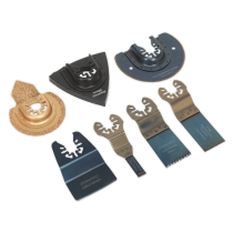 Sealey SMTS7 Multi-Tool All-Purpose Blade Set 7pc