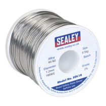 Sealey SOL18 Solder Wire Quick Flow 1.2mm/18SWG 40/60 0.5kg Reel
