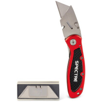 Spectre 17264 Folding Lock Back Utility Knife C/W 5 Spare Blades