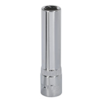 Sealey SP1407D WallDrive Socket 7mm Deep 1/4"Sq Drive Fully Polished