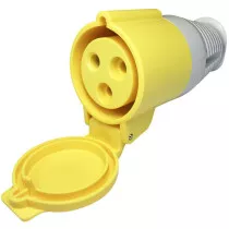 Spectre SP-17116 110V 32A 3 Pin Yellow Socket Female Coupler IP44
