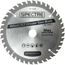 Spectre SP-17206 165 x 20mm 40 Tooth TCT Circular Saw Blade