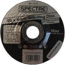 Spectra SP-17277 Metal Grinding Disc 115mm x 6mm (4½" x ¼") 