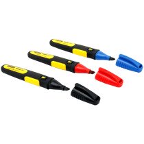 Stanley 0-47-315 FatMax® Chisel Tip Marker Pen (Pack of 3) STA047315