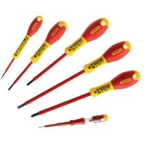 Stanley 0-65-441 VDE FatMax Screwdriver Set Insulated Phillips & Parallell 6 Piece STA065441