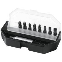 Stanley 1-68-734 Slotted/Phillips/Pozidriv Insert Bit Set 10 Piece STA168734 