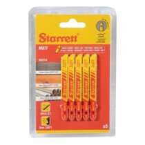 Starrett SA335 Multi Use Jig Saw Blades 14 Teeth per Inch (Pack of 5)