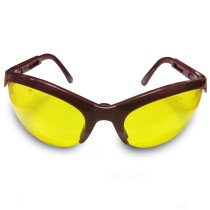 JSP ASA390-026-200 Stealth 5104 Maroon Frame Yellow Lens Safety Spectacles Glasses