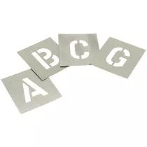 Stencils L1 Set of Zinc Stencils - Letters 1in STNL1
