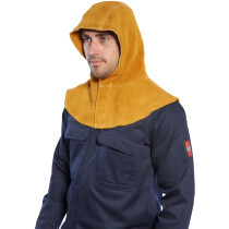 Portwest SW33 Flame Resistant Welders Leather Hood - Tan