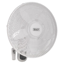 Sealey SWF18WR Wall Fan 3-Speed 18" with Remote Control 230V