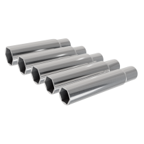 Sealey SX1519 Extra-Deep Socket Set 15, 16, 17, 18 & 19mm 5pc 3/8"Sq Drive