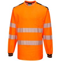 Portwest T185 PW3 Hi-Vis T-Shirt Long Sleeve