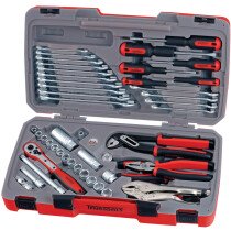 Teng Tools T3848 48 Piece 3/8" Drive Metric and AF Socket Set with Tool Kit TENT3848