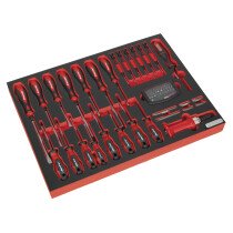 Sealey TBTP04 Tool Tray with Screwdriver Set 72pc