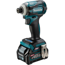 Makita TD001GD201 40v MAX XGT Brushless Impact Driver with 2 x 2.5Ah Batteries and Charger in Case