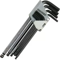Teng Tools 1479AF Ball End Hexagon Key Set of 9 Imperial (5/64-3/8in) TEN1479AF