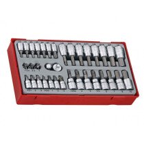 TengTools TTBS35 1/4in and 3/8in Drive Bit Socket Set