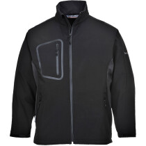 Portwest TK52 Duo Softshell Jacket (3L) Rainwear Softshell - Black