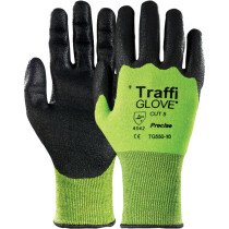 Traffi TG550 ¾ Dipped Nitrile Safety Gloves Size 9. Cut Level 5