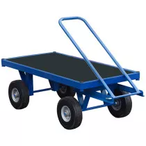 Handle-It HI-T500-PP-1260-PN Premium Plus 1200mm x 600mm Turntable Trolley with Air Filled Tyres