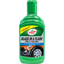 Turtle Wax 52812 Black in a Flash Trim and Tyre Wax 300ml TWX52812